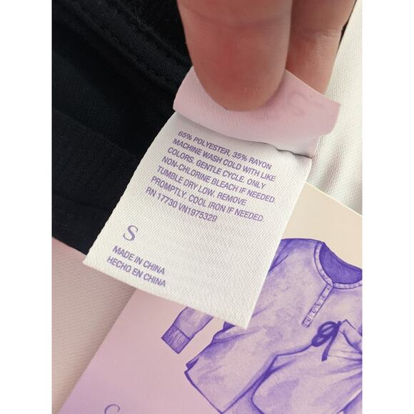 Stars Above Buffalo Check Red Plaid Henley Pajama Set Dark Red S Black Sleep Pjs - Picture 4 of 7